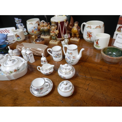 144 - Collection of Porcelain to include Bunnykins, Royal Doulton, Wedgwood etc