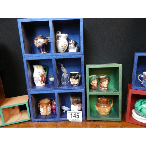 145 - Quantity of Small Porcelain items to include Doulton, Staffordshire, Wedgwood etc.