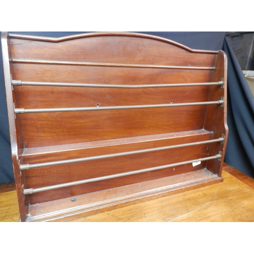 147 - Edwardian Mahogany Stationary Rack