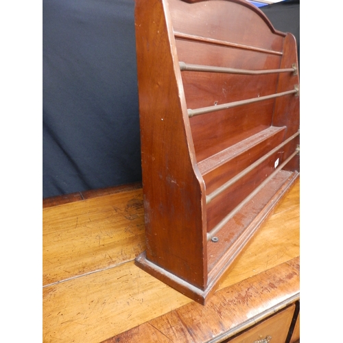 147 - Edwardian Mahogany Stationary Rack