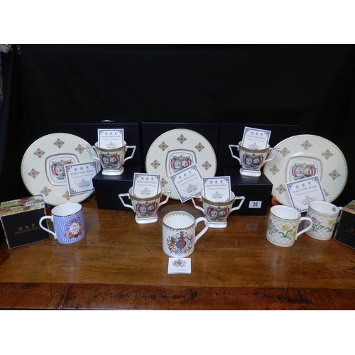 26 - Collection of Mint & Boxed Halcyon Days Royalty China (10 Pieces) together with a Buckingham Palace ... 