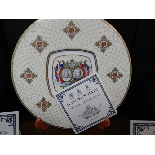 26 - Collection of Mint & Boxed Halcyon Days Royalty China (10 Pieces) together with a Buckingham Palace ... 