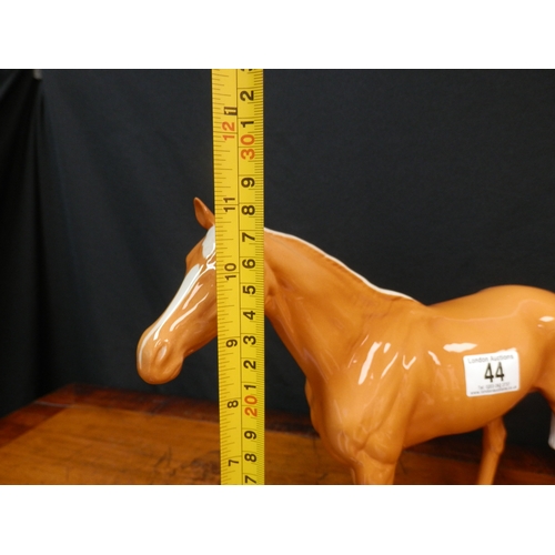 44 - Large Beswick Palomino Horse Figurine