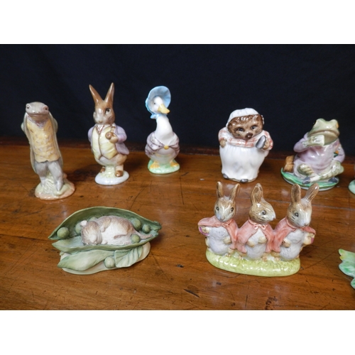 47 - Lot of Ten Beswick Beatrix Potter Figurines