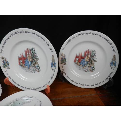 49 - Collection of Beatrix Potter China to include Peter Rabbit, Jeremy Fisher, Mrs Rabbit etc.