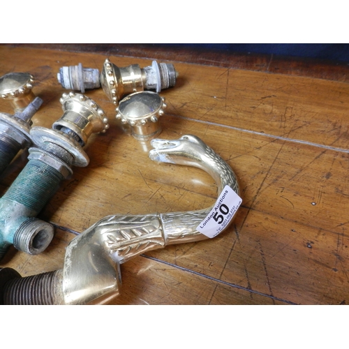 50 - Interesting Old Swan Form Mixer Tap