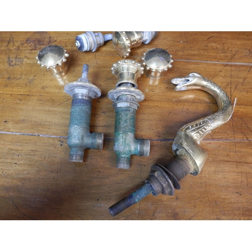 50 - Interesting Old Swan Form Mixer Tap