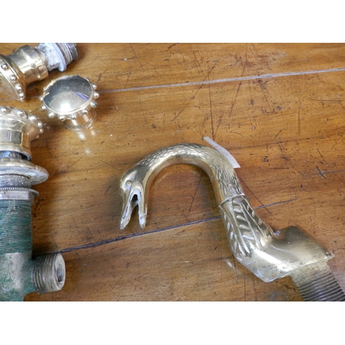 50 - Interesting Old Swan Form Mixer Tap