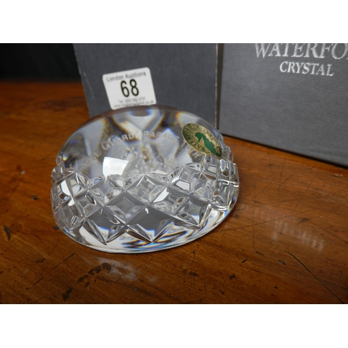 68 - RARE WATERFORD CRYSTAL HORSE GUARDS PARADE MILITARY TATTOO 2000 Mint and Boxed