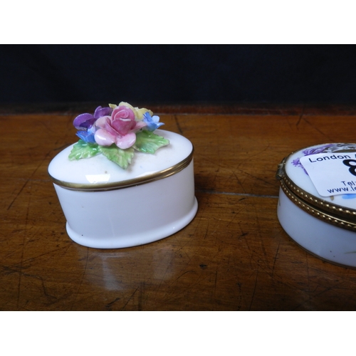 83 - Lot of Three Trinket Boxes to include Limoges