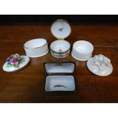 83 - Lot of Three Trinket Boxes to include Limoges