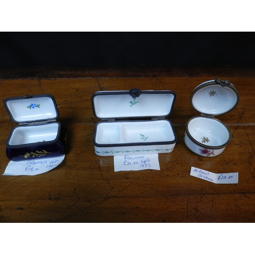 92 - Three Antique Trinket Boxes