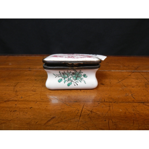 89 - 18th Century French Faience Lidded Box (6cm)