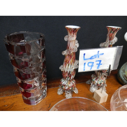 197 - Collection of Decorative Glass Items