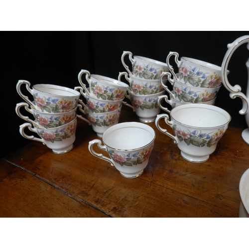 208 - Wedgwood Peach Tea Set together with a Parragon Country Lane Tea Set