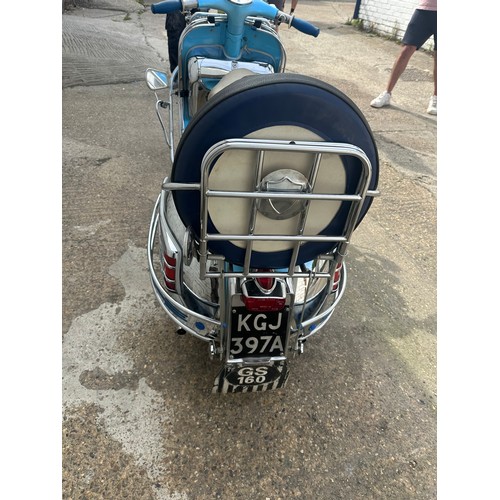 191 - 1963 Piaggio Vespa GS160
Imported to the UK in 2000
Registration: KGJ 397A
Frame No: VSB1T 0040173
M... 