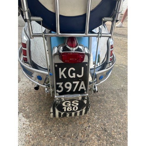 191 - 1963 Piaggio Vespa GS160
Imported to the UK in 2000
Registration: KGJ 397A
Frame No: VSB1T 0040173
M... 