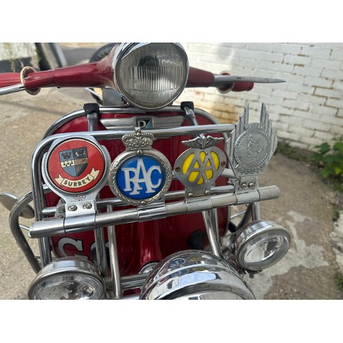 192 - 1961 Piaggio Vespa GS150 VS5
Imported to the UK in 1999
Registration: WSJ 763
Frame No: VS5T 0010921... 