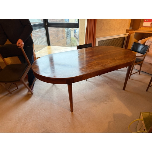 646A - Mid Century Rosewood Table and 8 Kai Lingfeld Larsen Dining Chairs including Two Carvers