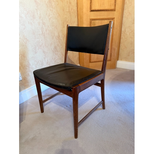 646A - Mid Century Rosewood Table and 8 Kai Lingfeld Larsen Dining Chairs including Two Carvers