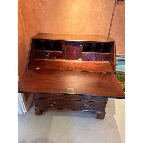 636 - Georgian Mahogany Bureau