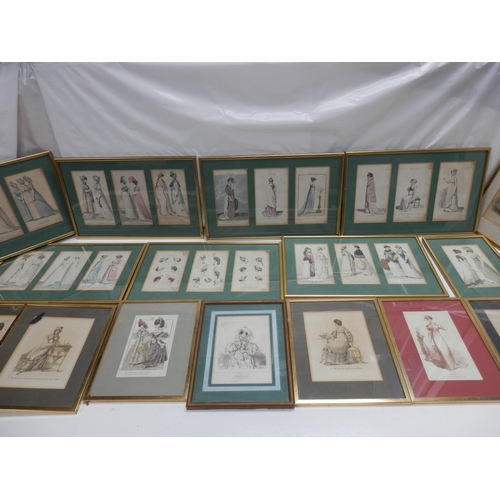 622 - Large Collection of 19th Century Ladies Fashion Prints (60 in total)