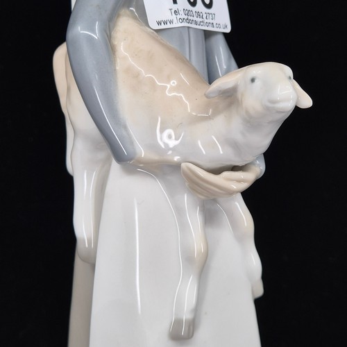 705 - Lladro Figure of a Woman & a Sheep together with another by Lladro Nao