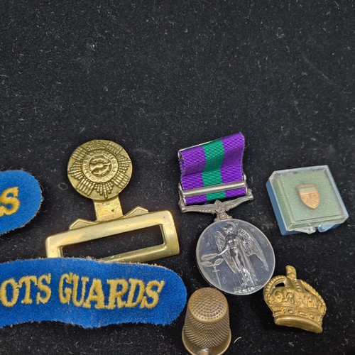 718 - Collection of Military Badges, Medals and Patches including Ordnance Corp Silver Sweetheart Brooch, ... 