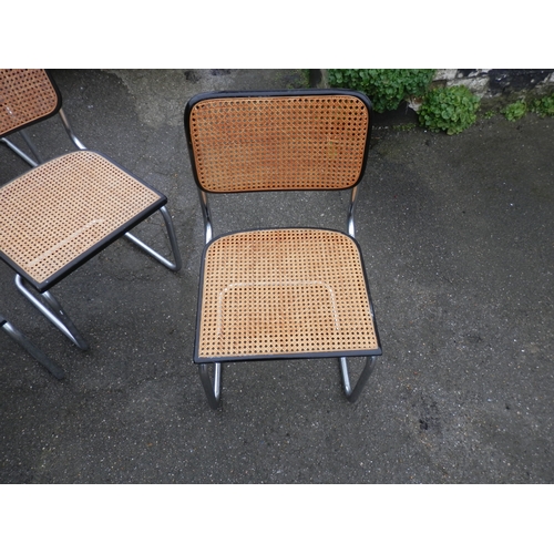 661 - Lot of 7 Mid Century Marcel Breuer Cesca Dining Chairs