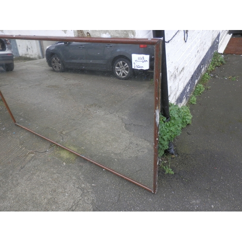 655 - Very Large Early 20th Century Shop Mirror 228cm x 122cm