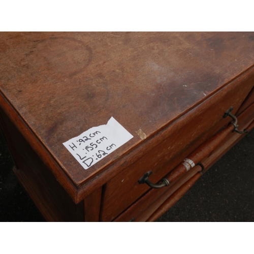 656 - Bank of Early 20th Century Drapers/Haberdashery Drawers