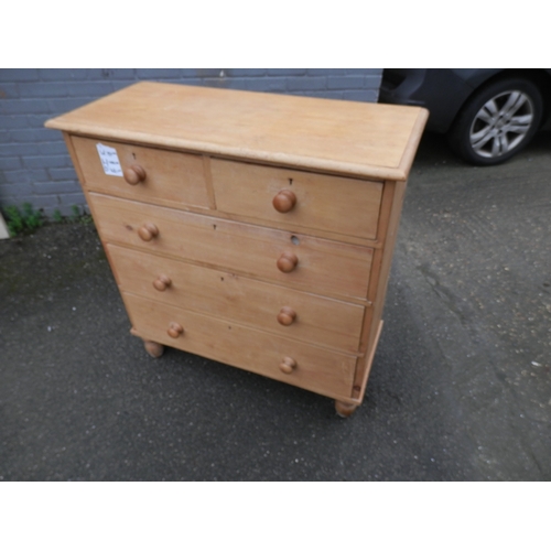 652 - Victorian Pine Chest of Drawers