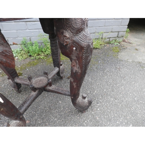 649 - 19th Century Anglo Indian Carved Elephant Table