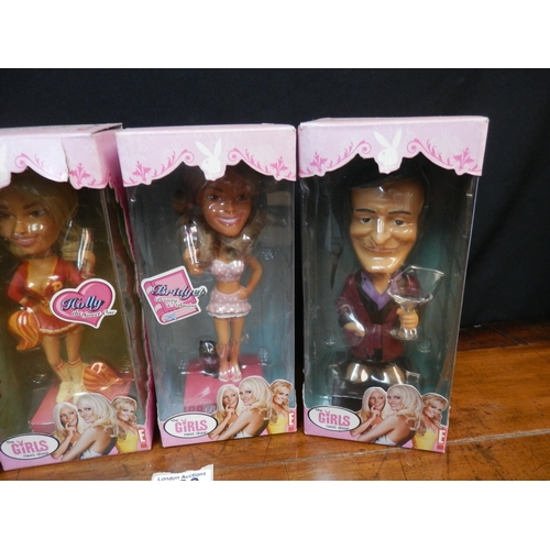 188 - Playboy The Girls Next Door Set of Four Bobbleheads in Original Packaging