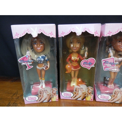 188 - Playboy The Girls Next Door Set of Four Bobbleheads in Original Packaging