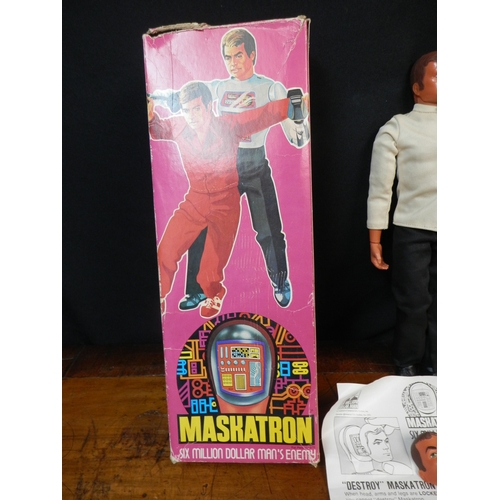 189 - The Six Million Dollar Man Maskatron Figure in Original Box