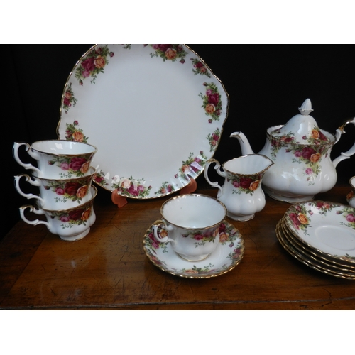 210 - Royal Albert Old Country Roses Tea Set