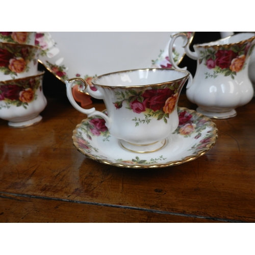 210 - Royal Albert Old Country Roses Tea Set