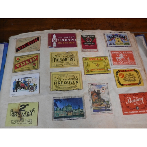 220 - Very nice Scrapbook Collection containing various Cigarette and Matchbook Packaging