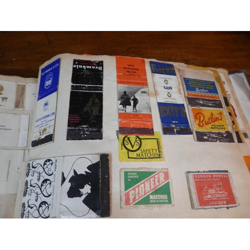 220 - Very nice Scrapbook Collection containing various Cigarette and Matchbook Packaging