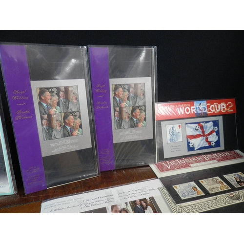 241 - Collection of Commemorative Stamps Most in Sealed Packaging together with some Commemorative Coins