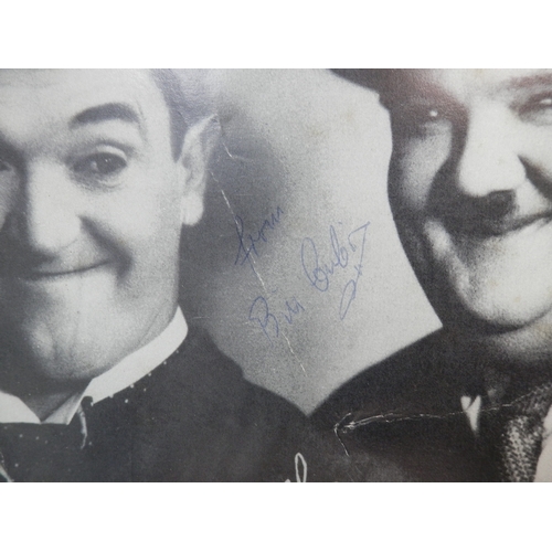 243 - Collection of Stan Laurel & Oliver Hardy Memorabilia to include Autographs, L&H Magazine and other i... 