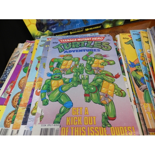 256B - Collection of Teenage Mutant Ninja Turtles Toys including Technodrome Playset amd many Figures toget... 