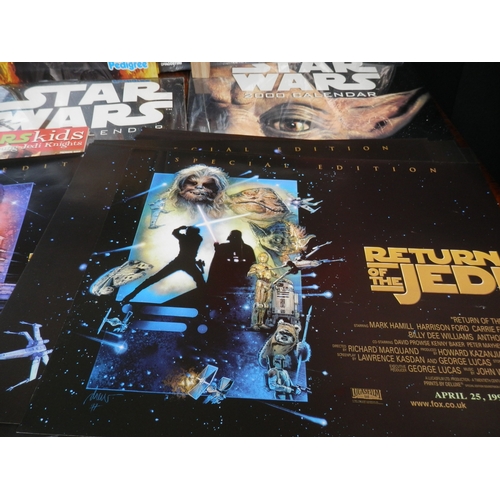 262 - Collection of Star Wars Posters & Other Memorabilia together with an Independence Day Poster