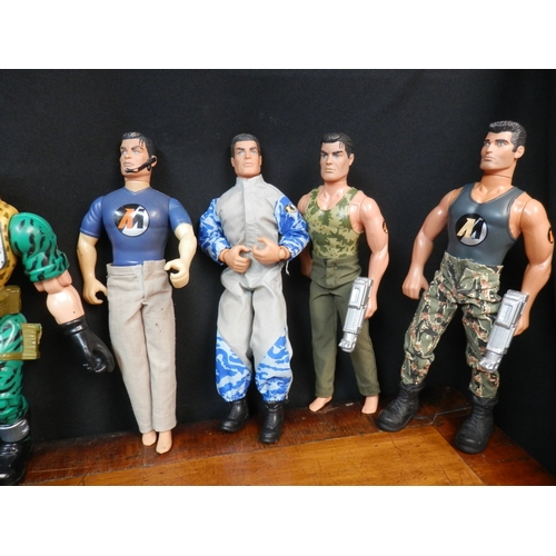 267 - Collection of Action Man Action Figures together with a Major Chip Action Figure (9)