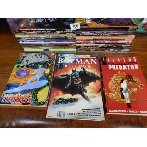 268 - Collection of Comics to include issues from DC, Marvel, Star Wars and others (approx 40)