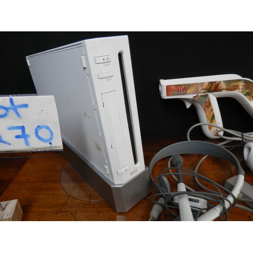 270 - Nintendo Wii together with Controllers & Accessories