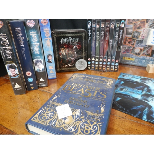 375A - Collection of Harry Potter Collectables to include Harry Potter DVDs & Trading Cards and a First Pri... 