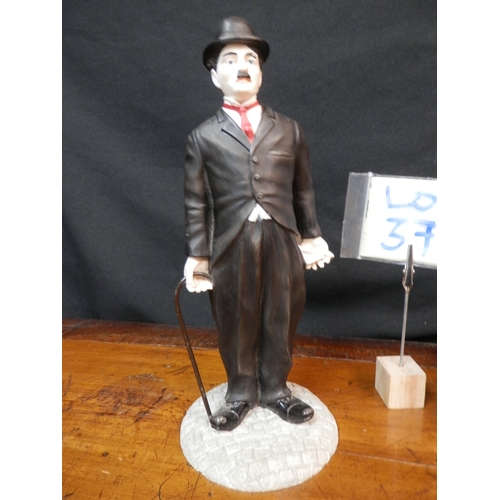 377 - Two Charlie Chaplin Statues from The Leonardo Collection