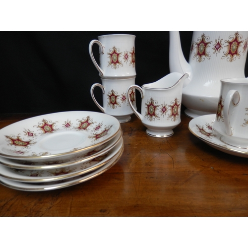 384 - Paragon Flamenco Coffee Set, together with other Porcelain Items by Royal Worcester and Aynsley